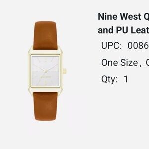 Nine West Brown Leather Watch for Women